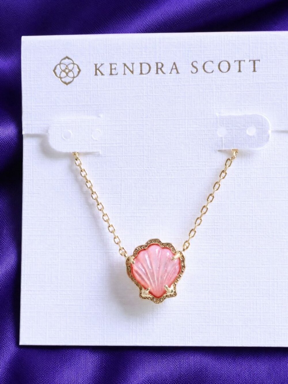 Kendra Scott Brynne Shell Necklace Blush Ivory Mother--Pearl